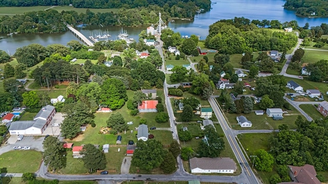 46 Yeocomico Ln, Kinsale, VA 22488 - aerial view of property and surrounding area featuring a nearby body of water and a tree filled landscape