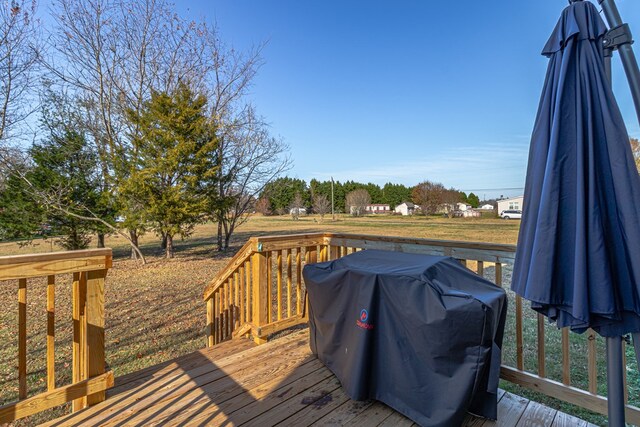 427 Brooks Ln, Callao, VA 22435 - wooden deck featuring a grill