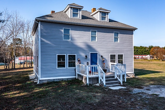 427 Brooks Ln, Callao, VA 22435 - back of house featuring a lawn
