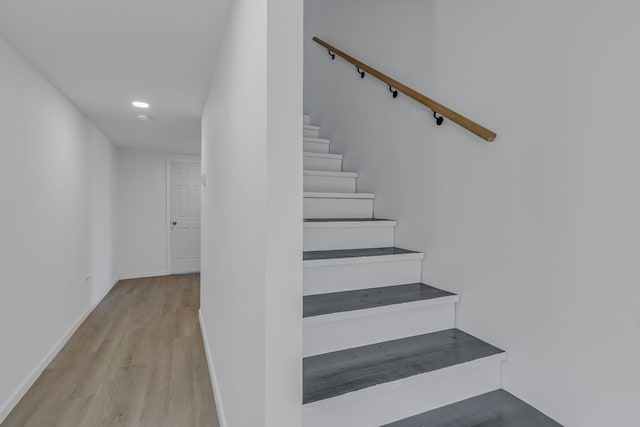 427 Brooks Ln, Callao, VA 22435 - staircase with hardwood / wood-style floors