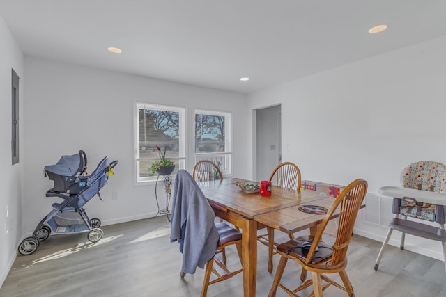 427 Brooks Ln, Callao, VA 22435 - dining area with light hardwood / wood-style floors