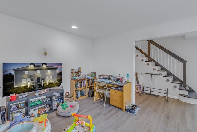 427 Brooks Ln, Callao, VA 22435 - game room featuring light hardwood / wood-style floors