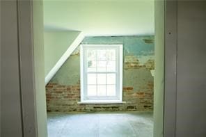 525 Main St, Mathews, VA 23109 - additional living space with brick wall
