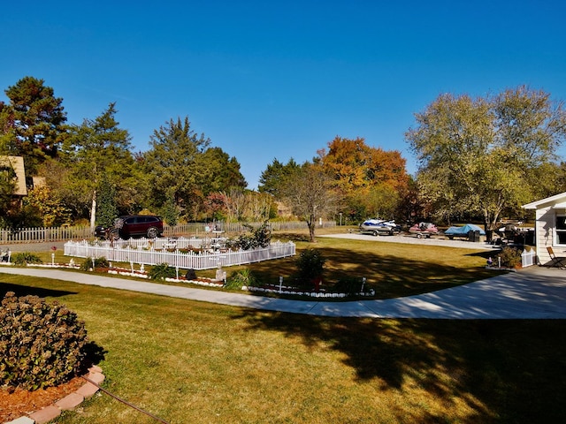 surrounding community featuring a yard