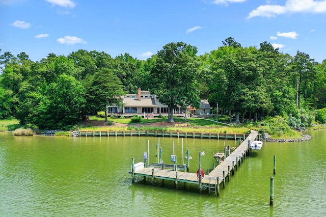 873 Deep Creek Rd, Lancaster, VA 22503 - dock area with a water view