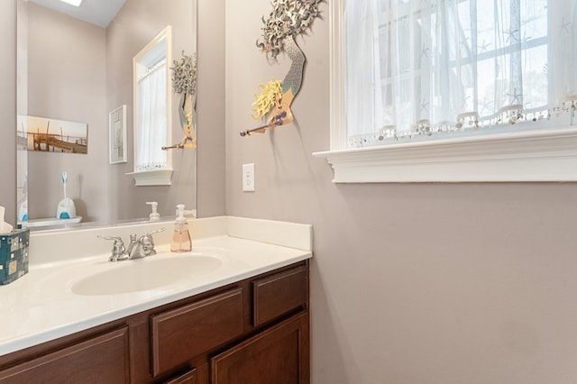 bathroom with vanity