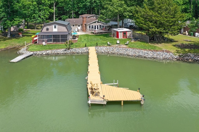 844 Monarch Shores Rd, Kilmarnock, VA 22482 - dock area featuring a water view
