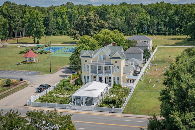 birds eye view of property