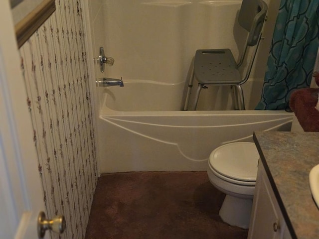 11012 River Rd, Mollusk, VA 22503 - bathroom featuring toilet and vanity