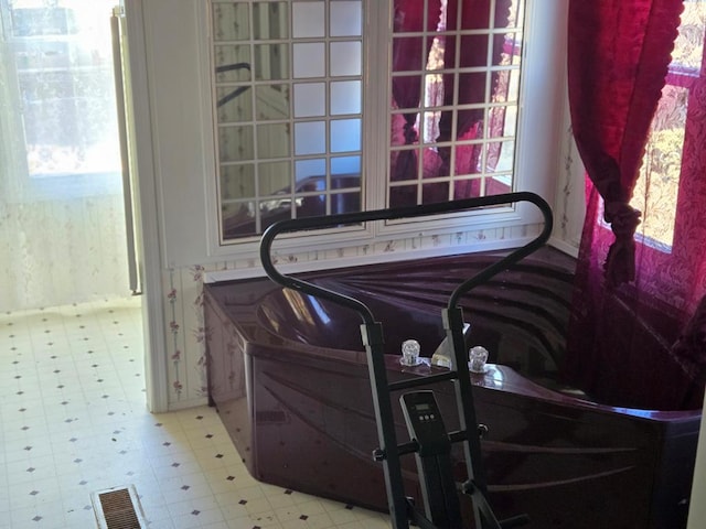 11012 River Rd, Mollusk, VA 22503 - room details with tile patterned floors and visible vents