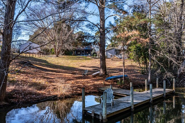 783 King Carter Dr, Irvington, VA 22480 - view of dock with a water view