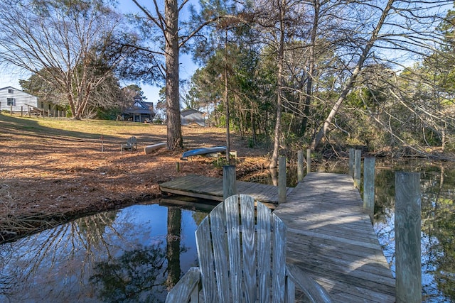 783 King Carter Dr, Irvington, VA 22480 - view of dock featuring a water view