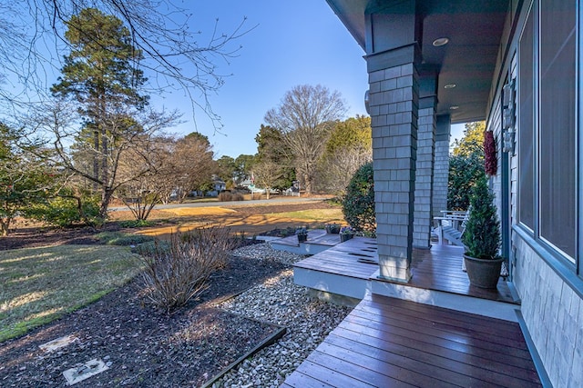 783 King Carter Dr, Irvington, VA 22480 - view of yard featuring covered porch