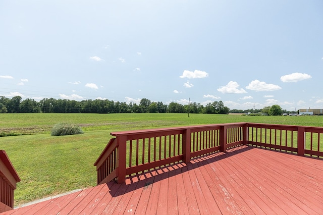 640 Ridge Rd, Callao, VA 22435 - deck with a view of rural / pastoral area and a yard