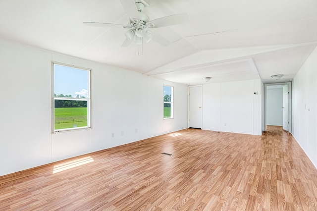 640 Ridge Rd, Callao, VA 22435 - unfurnished room featuring light wood-type flooring, a ceiling fan, and lofted ceiling