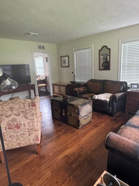 2266 Hayes Rd, Hayes, VA 23072 - living area featuring wood finished floors
