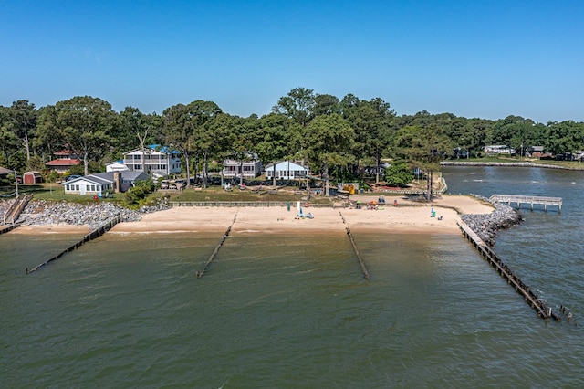 water view featuring a view of the beach