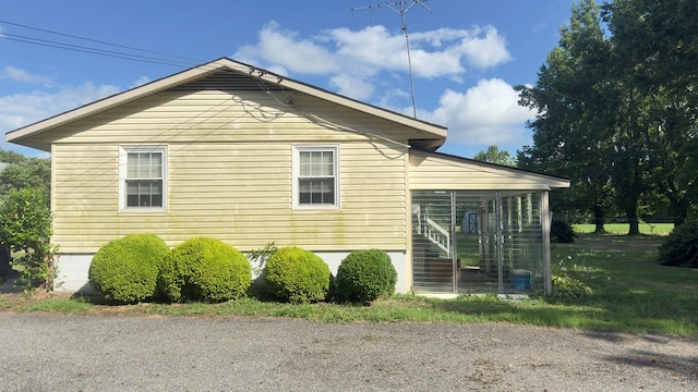 view of home's exterior