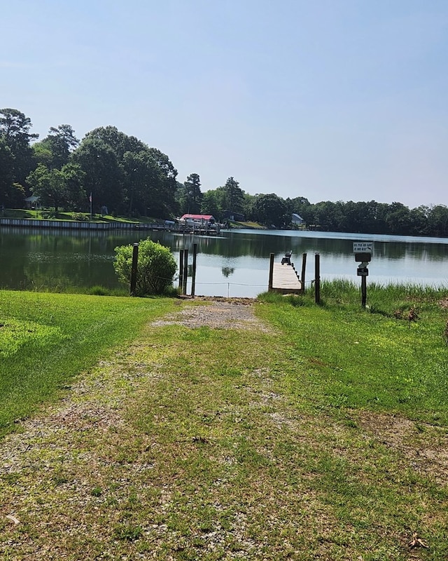 237 Hickory Ln, Reedville, VA 22539 - water view featuring a dock