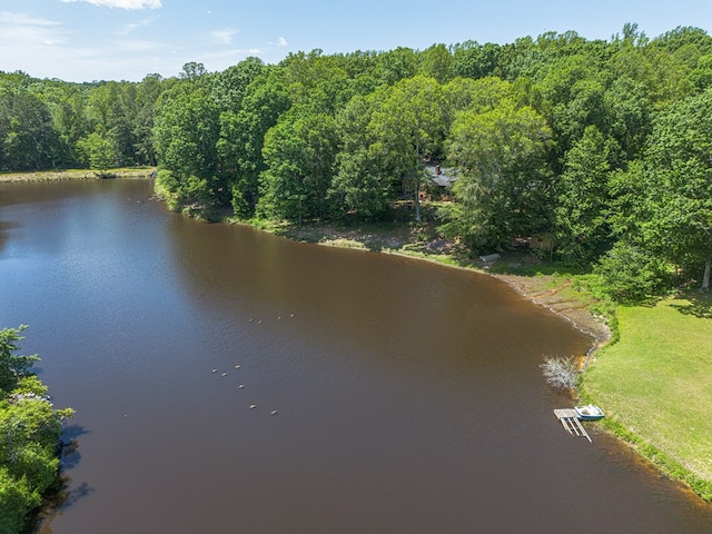 383 Monroe St, Montross, VA 22520 - water view featuring a heavily wooded area