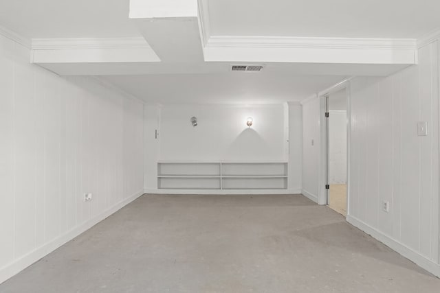 383 Monroe St, Montross, VA 22520 - spare room featuring concrete floors and crown molding