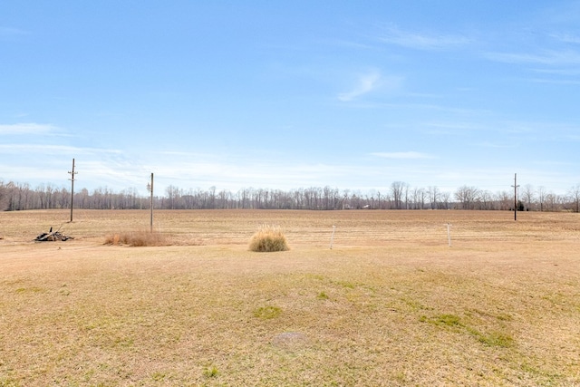 view of landscape with a rural view