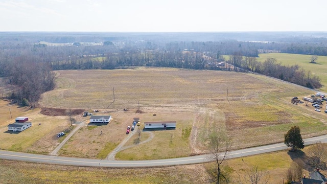 bird's eye view with a rural view