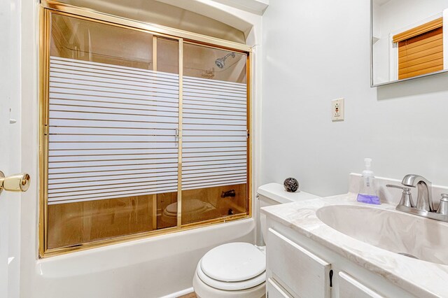 725 Cralle Ave, Tappahannock, VA 22560 - full bath with vanity and shower / bath combination with glass door