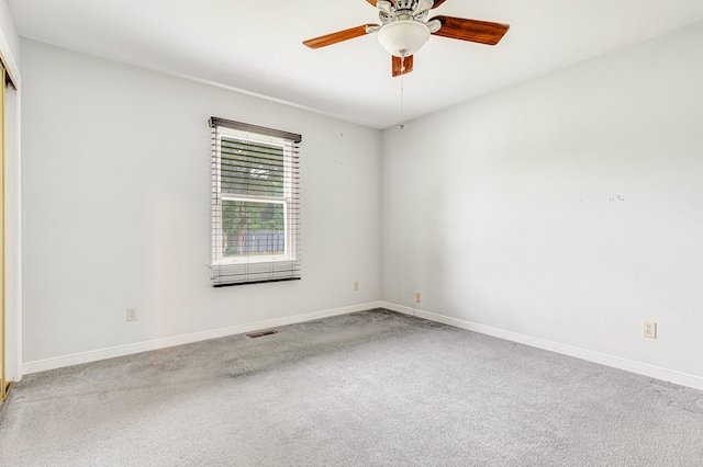 725 Cralle Ave, Tappahannock, VA 22560 - empty room featuring carpet and a ceiling fan