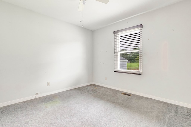 725 Cralle Ave, Tappahannock, VA 22560 - carpeted spare room featuring ceiling fan and baseboards