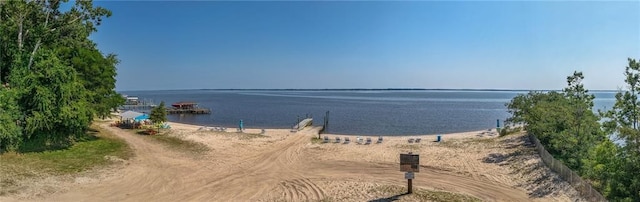 430 Pine Tree Rd, Center Cross, VA 22437 - water view featuring a dock