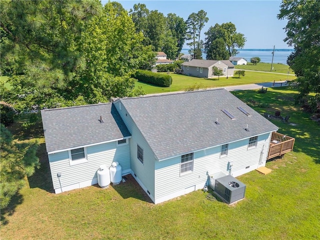 430 Pine Tree Rd, Center Cross, VA 22437 - view from above of property