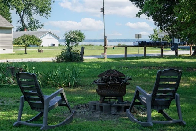 430 Pine Tree Rd, Center Cross, VA 22437 - view of property's community with a yard and a fire pit