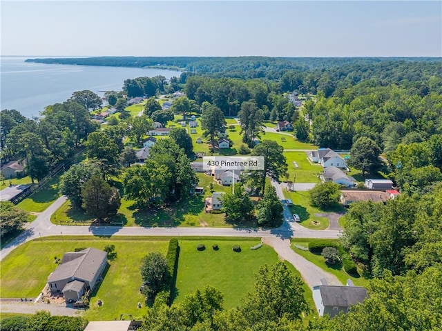 430 Pine Tree Rd, Center Cross, VA 22437 - bird's eye view of a large body of water and a heavily wooded area