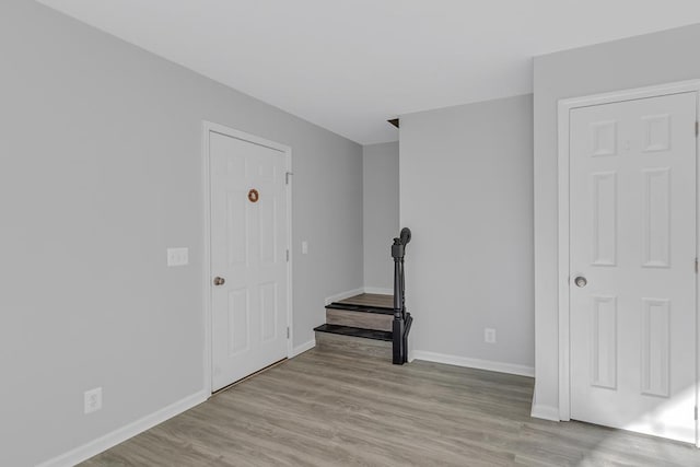 interior space featuring light hardwood / wood-style floors