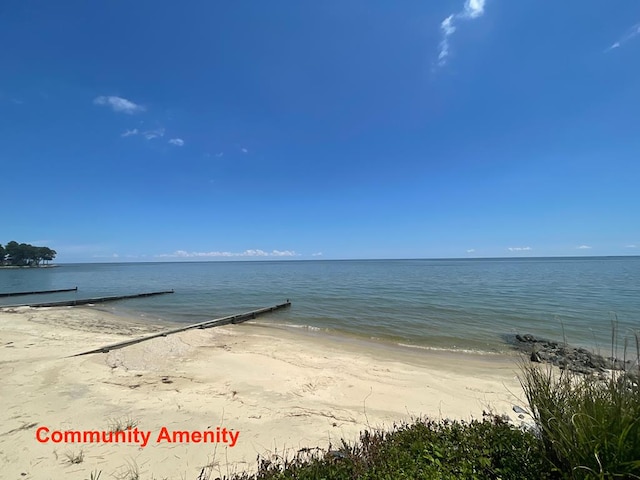 water view with a beach view