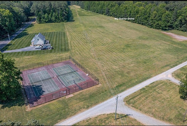 bird's eye view featuring a rural view