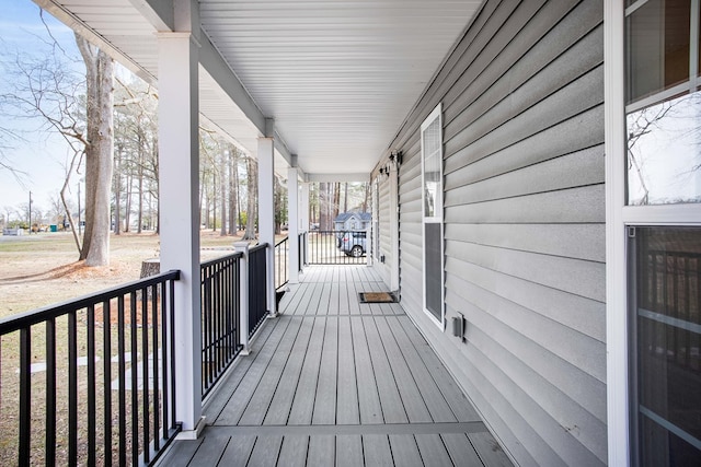 146 Portal Dr, Montross, VA 22520 - wooden deck featuring a porch