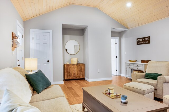 146 Portal Dr, Montross, VA 22520 - living area featuring light wood-type flooring, lofted ceiling, and baseboards