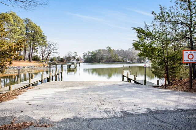 146 Portal Dr, Montross, VA 22520 - dock area featuring a water view