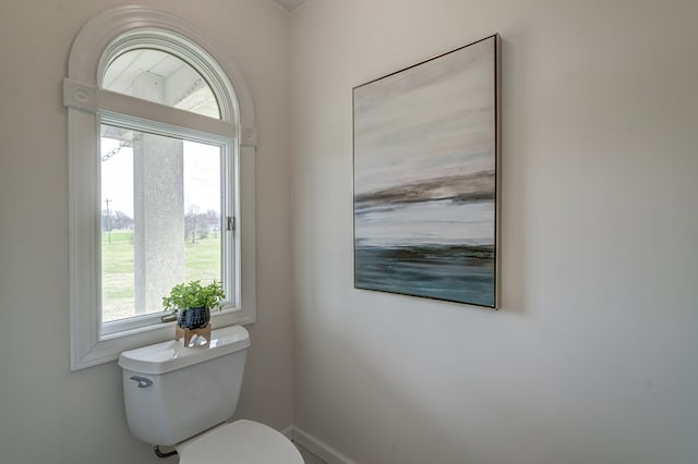 284 Palmer Dr, Lottsburg, VA 22511 - bathroom featuring baseboards and toilet