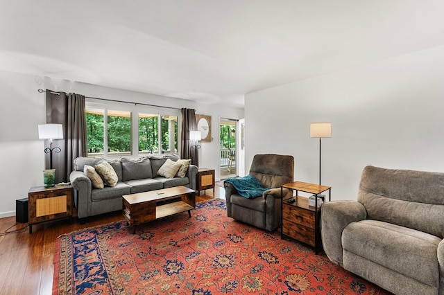 578 Canvasback Ln, Heathsville, VA 22473 - living area featuring hardwood / wood-style flooring