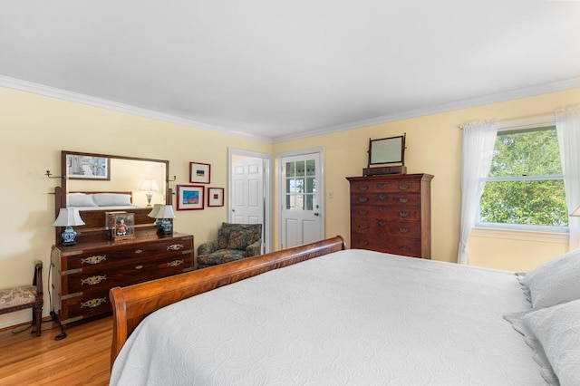 1743 Bushfield Rd, Montross, VA 22520 - bedroom with crown molding and wood finished floors
