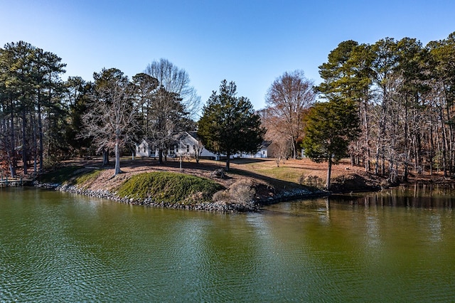 view of water feature