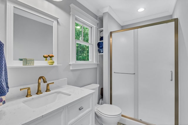 858 Harmony Hills Cir, Heathsville, VA 22473 - bathroom with a stall shower and vanity