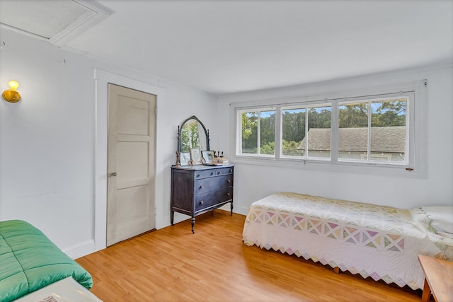 1021 Virmar Beach Rd, Heathsville, VA 22482 - bedroom with light wood-style floors and baseboards