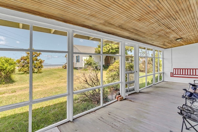 1021 Virmar Beach Rd, Heathsville, VA 22482 - view of unfurnished sunroom