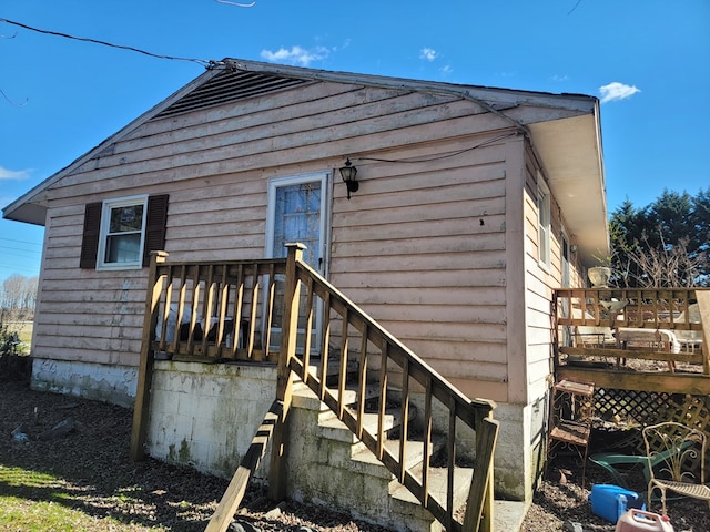 view of rear view of property