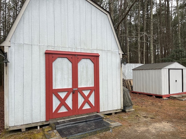 view of outdoor structure