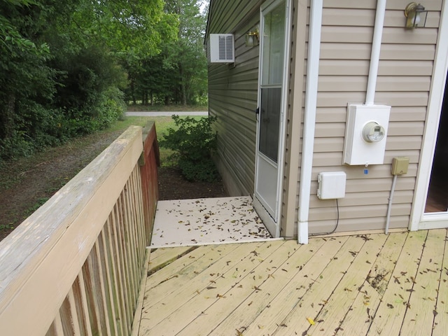 view of home's exterior with a deck